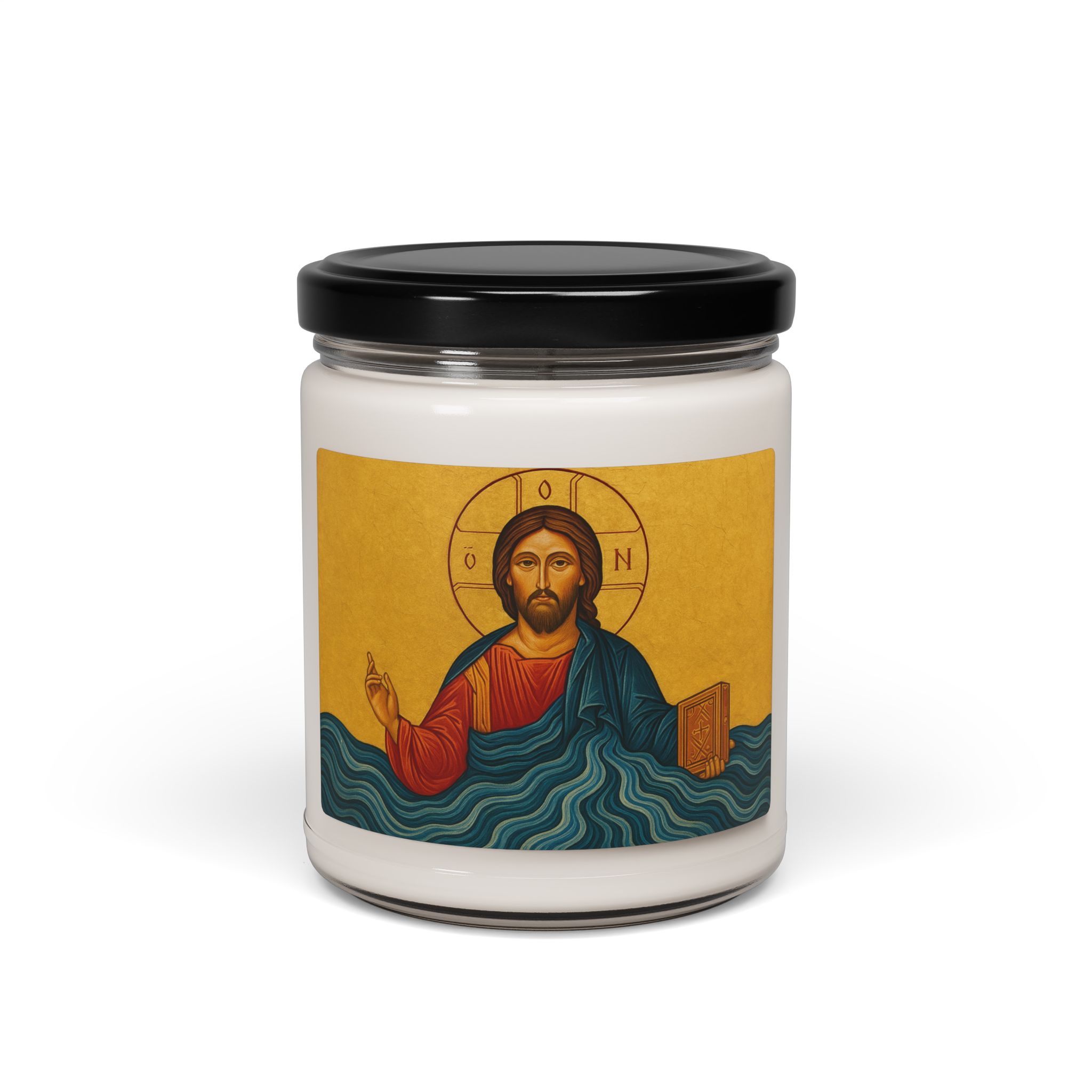 Christ Pantocrator: The Living Word | 9oz Scented Devotional Candle - Image 5