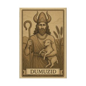 Dumuzid: The Shepherd King Tarot Style Wall Art