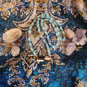 Dyed Howlite & Porcupine Quill Set